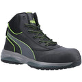 Green-Black - Front - Puma Mens Leather Safety Boots