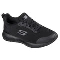 Black - Front - Skechers Womens-Ladies Squad SR Wide Shoes