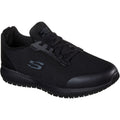 Black - Front - Skechers Mens Squad SR Myton Occupational Shoes