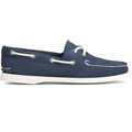 Navy - Back - Sperry Womens-Ladies Authentic Original Leather Boat Shoes