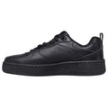 Black - Side - Skechers Boys Court 92 Sport School Shoes