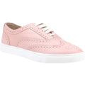 Light Pink - Front - Hush Puppies Womens-Ladies Tammy Leather Brogues