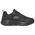 Black - Back - Skechers Womens-Ladies Arch Fit Safety Shoes