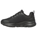 Black - Side - Skechers Womens-Ladies Arch Fit Safety Shoes