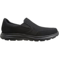 Black - Back - Skechers Mens McAllen Wide Safety Shoes