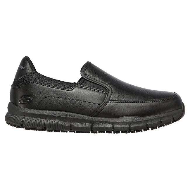 Black - Back - Skechers Womens-Ladies Nampa Annod Occupational Shoes