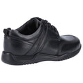 Black - Lifestyle - Hush Puppies Boys Harvey Leather School Shoes