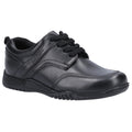 Black - Front - Hush Puppies Boys Harvey Leather School Shoes