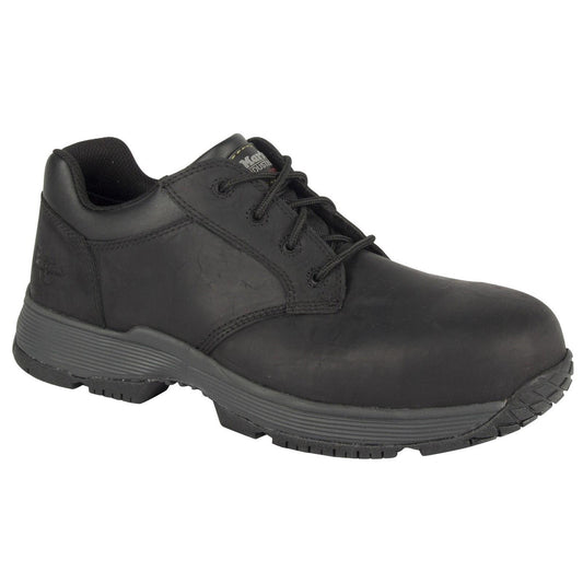 Black - Front - Dr Martens Womens-Ladies Linnet Leather Safety Boots
