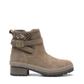 Grey - Back - Muck Boots Womens-Ladies Perforated Leather Ankle Boots