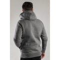 Heather Grey - Close up - Caterpillar Trademark CW10646 Hooded Sweatshirt - Mens Sweatshirts