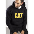 BLACK - Side - Caterpillar Trademark CW10646 Hooded Sweatshirt - Mens Sweatshirts