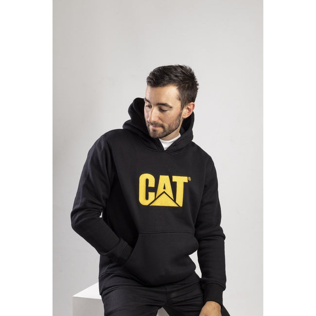 BLACK - Lifestyle - Caterpillar Trademark CW10646 Hooded Sweatshirt - Mens Sweatshirts