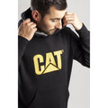 BLACK - Pack Shot - Caterpillar Trademark CW10646 Hooded Sweatshirt - Mens Sweatshirts