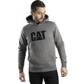 Heather Grey - Front - Caterpillar Trademark CW10646 Hooded Sweatshirt - Mens Sweatshirts