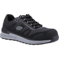 Black - Front - Skechers Mens Bulklin Bragoo Safety Trainers