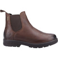 Brown - Back - Cotswold Mens Farmington Leather Boots