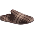 Brown - Front - Cotswold Mens Syde Slippers