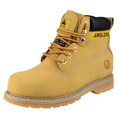 Honey - Close up - Amblers Steel FS7 Steel Toe Cap Boot - Mens Boots