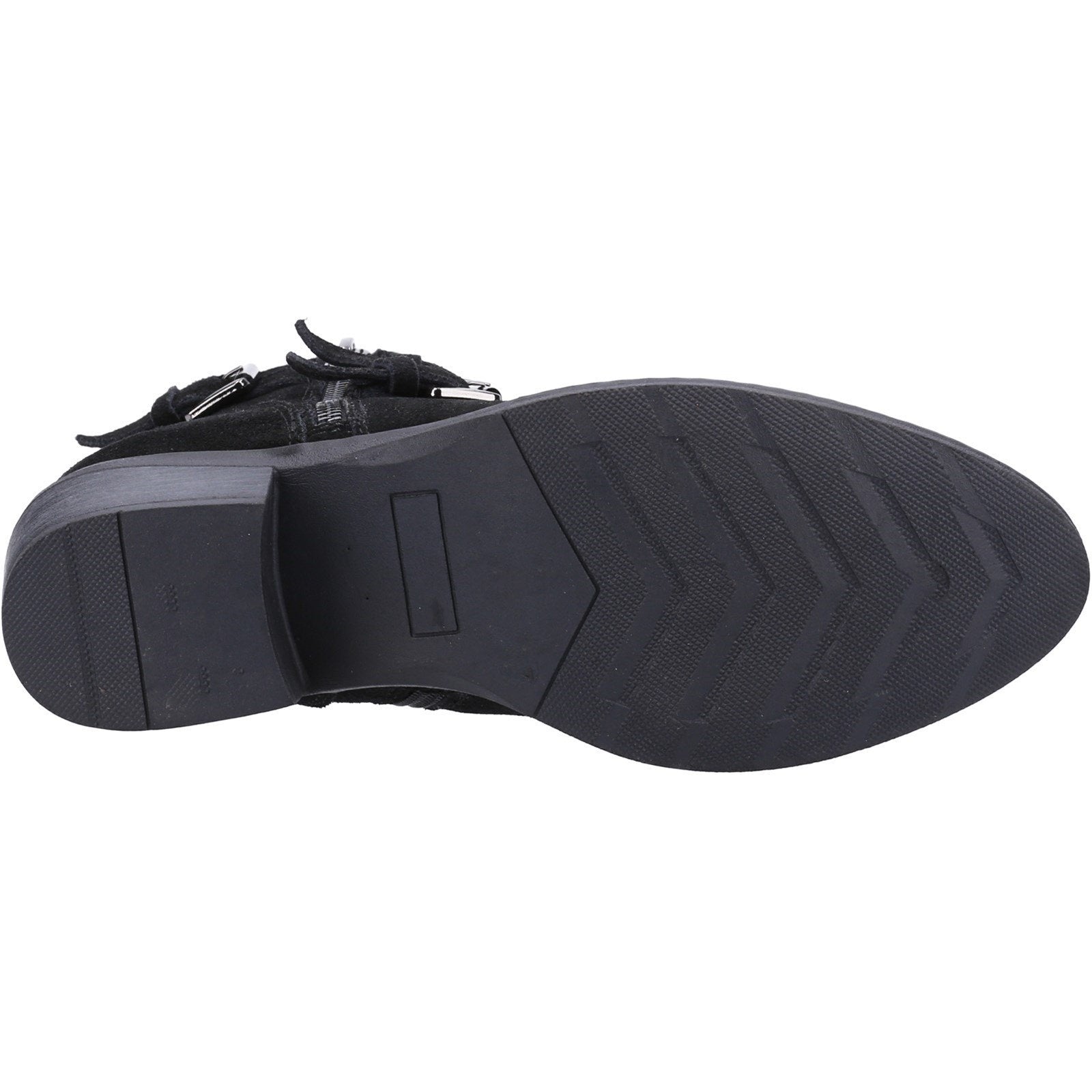 Black - Lifestyle - Hush Puppies Womens-Ladies Jenna Leather Ankle Boots