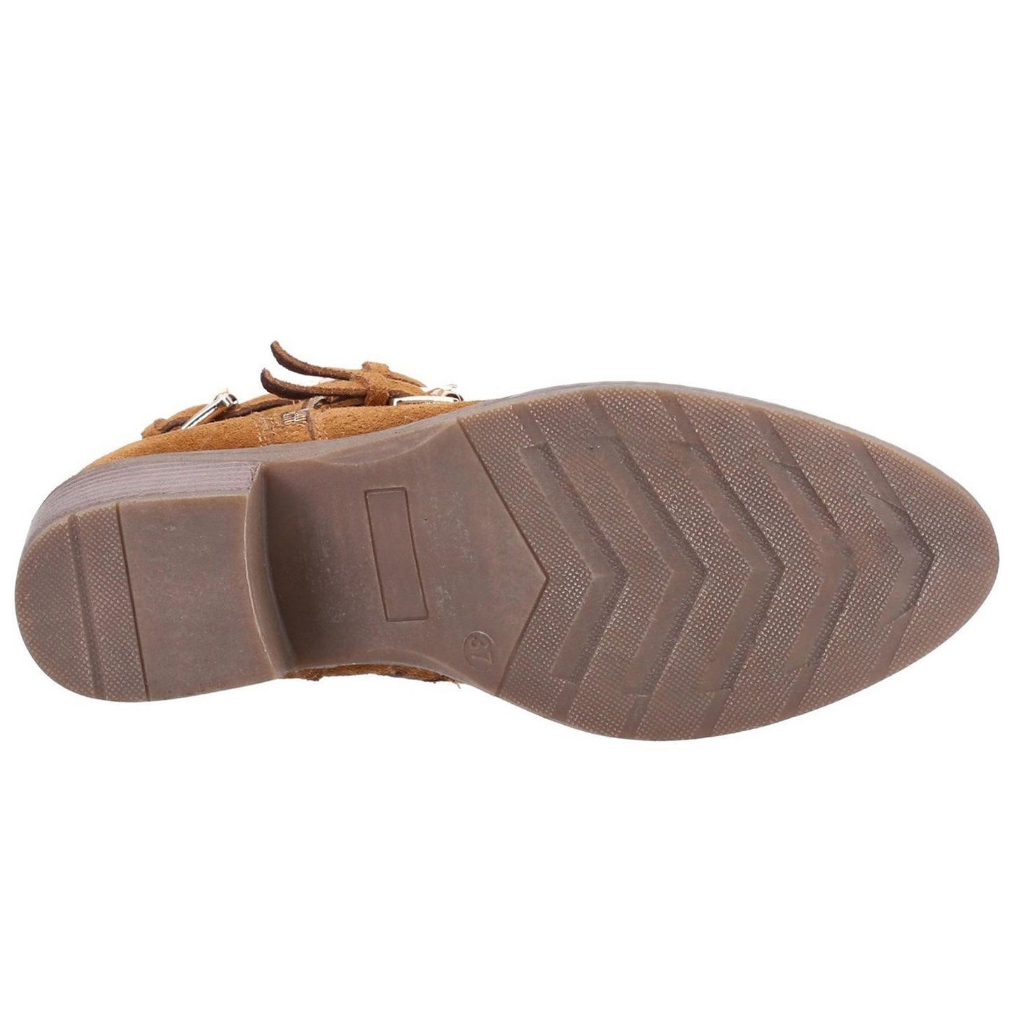 Tan - Lifestyle - Hush Puppies Womens-Ladies Jenna Leather Ankle Boots