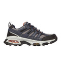 Navy-Grey - Back - Skechers Mens Skech-Air Envoy Leather Trainers