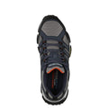 Navy-Grey - Side - Skechers Mens Skech-Air Envoy Leather Trainers