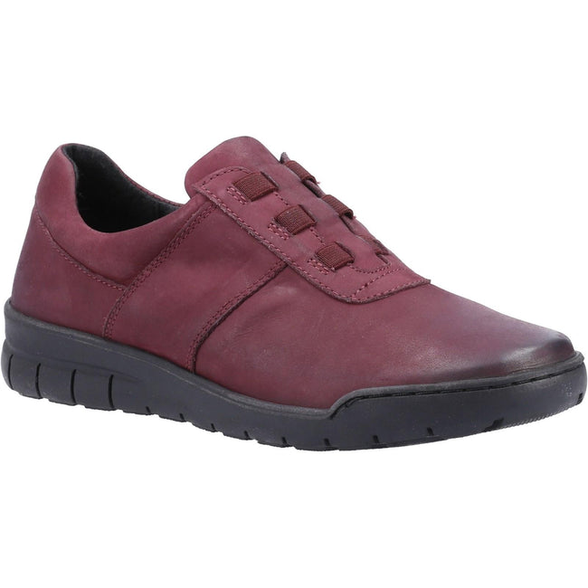 Bordo - Front - Fleet & Foster Womens-Ladies Cristianos Leather Trainers