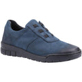 Navy - Front - Fleet & Foster Womens-Ladies Cristianos Leather Trainers