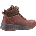 Brown - Side - Hush Puppies Mens Dave Leather Ankle Boots