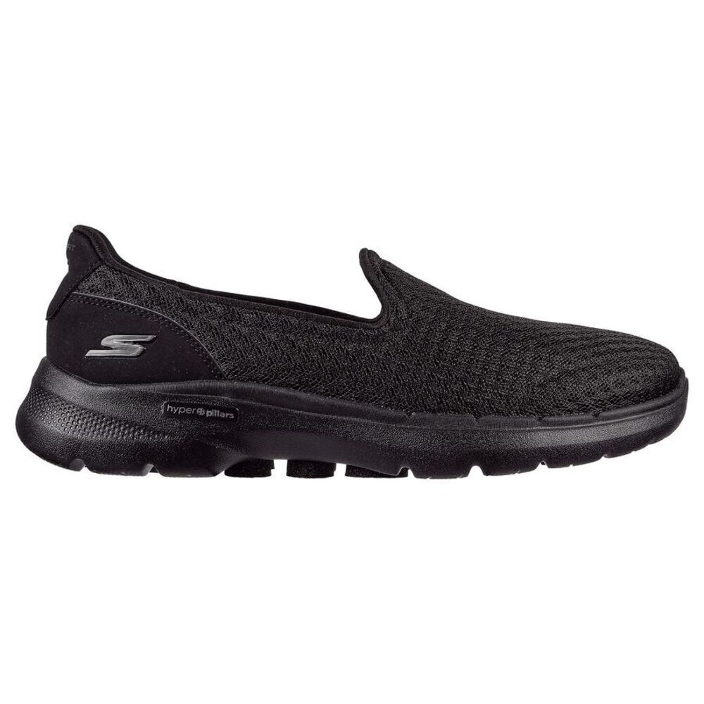 Black - Back - Skechers Womens-Ladies GOwalk 6 Big Splash Walking Shoes