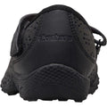 Black - Side - Skechers Girls Breathe Easy Leather Relaxed Fit School Shoes