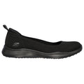 Black - Back - Skechers Womens-Ladies Microburst 2.0 Be Iconic Wide Shoes