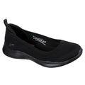 Black - Front - Skechers Womens-Ladies Microburst 2.0 Be Iconic Wide Shoes