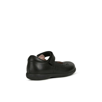 Black - Side - Geox Girls Naimara Ballerina Leather Mary Janes