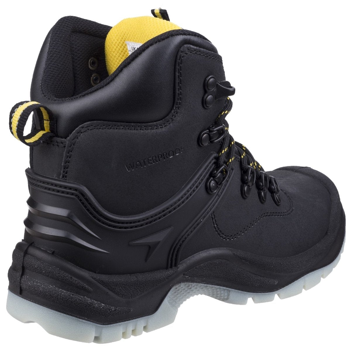 Black - Back - Amblers Steel FS198 Safety Boot - Womens Ladies Boots - Boots Safety