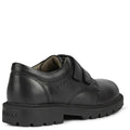 Black - Lifestyle - Geox Boys Shaylax Double Row Leather School Shoes
