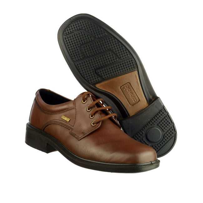 Brown - Lifestyle - Cotswold Mens Sudeley 2 Grain Leather Shoes