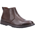 Brown - Front - Hush Puppies Mens Gary Leather Chelsea Boots