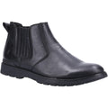 Black - Front - Hush Puppies Mens Gary Leather Chelsea Boots