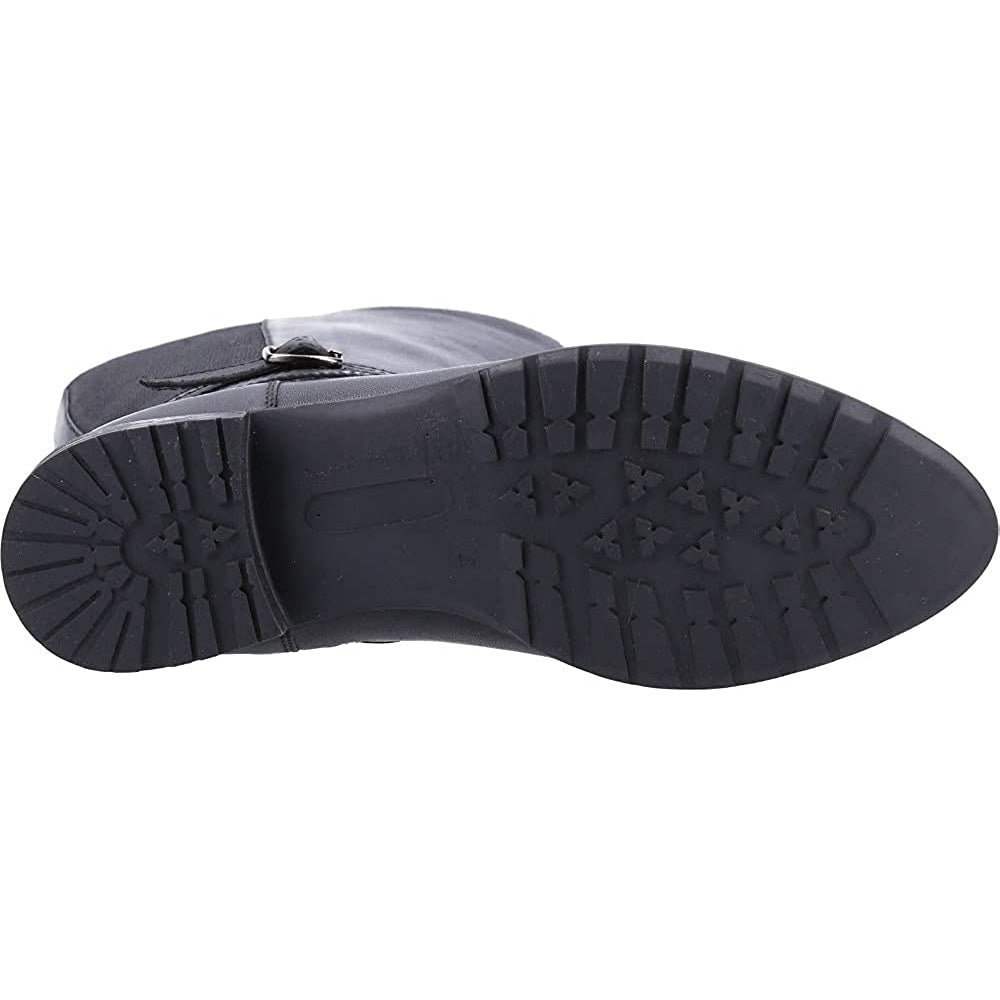 Black - Lifestyle - Hush Puppies Womens-Ladies Vanessa Leather Calf Boots