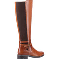 Tan - Side - Hush Puppies Womens-Ladies Vanessa Leather Calf Boots