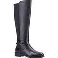 Black - Front - Hush Puppies Womens-Ladies Vanessa Leather Calf Boots