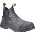 Black - Front - Amblers Unisex Adult AS306C Leather Safety Dealer Boots
