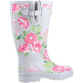 Grey-Pink - Lifestyle - Cotswold Womens-Ladies Blossom Wellington Boots
