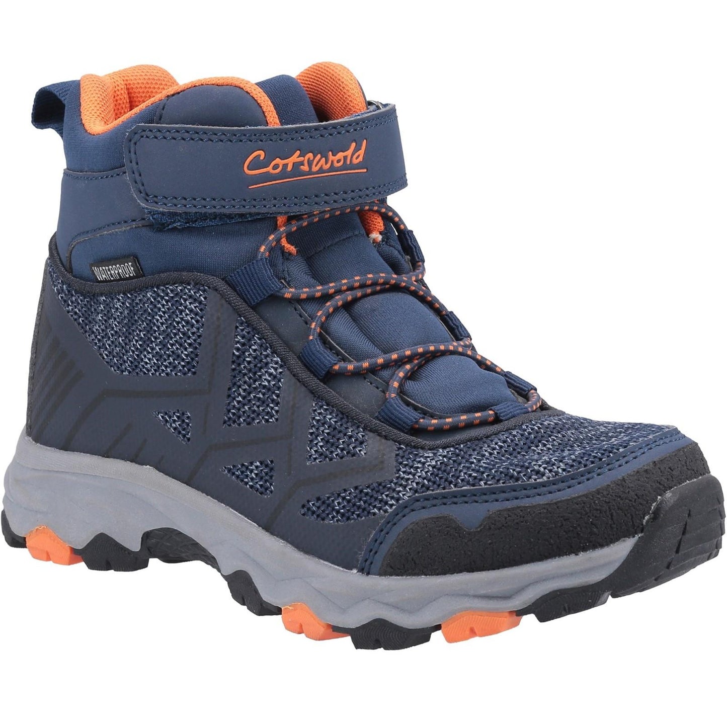 Navy - Front - Cotswold Childrens-Kids Coaley Hiking Boots