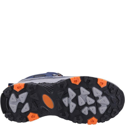 Navy - Side - Cotswold Childrens-Kids Coaley Hiking Boots