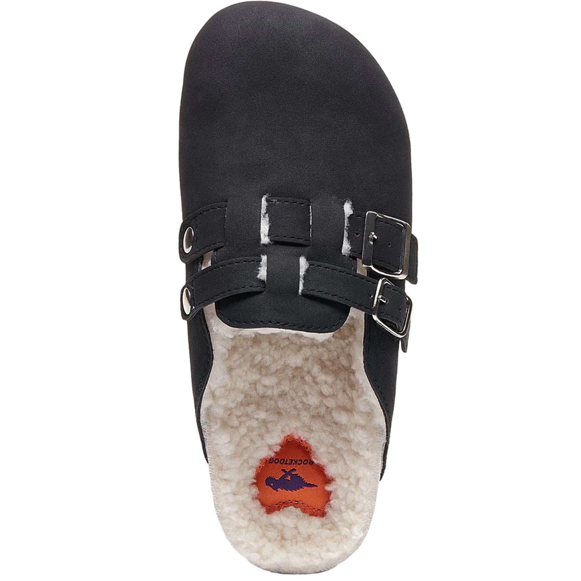Black - Close up - Rocket Dog Womens-Ladies Abel Francoise Mules