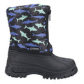 Black - Side - Cotswold Childrens-Kids Iceberg Shark Snow Boots