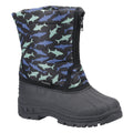 Black - Front - Cotswold Childrens-Kids Iceberg Shark Snow Boots